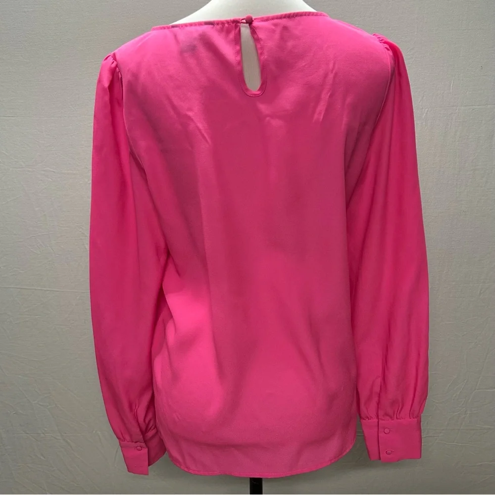 J.Crew long sleeve Pink blouse M
